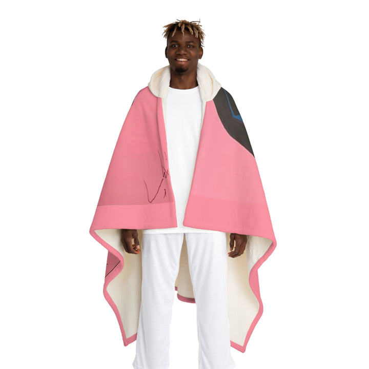 Signature Portrait Hooded Sherpa Fleece Blanket (Inspired by BadBunny) product image from The Tourist Bag