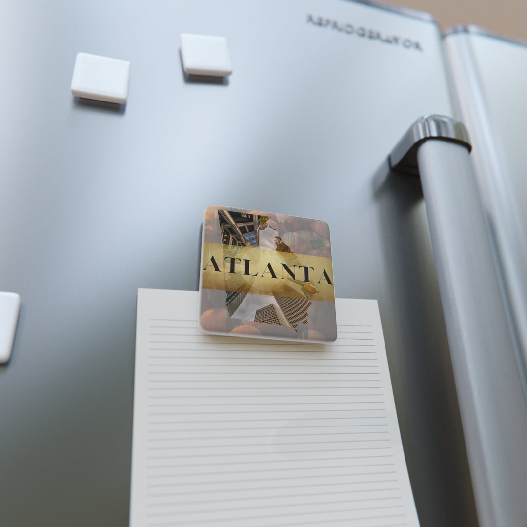 Urban Gold – Atlanta, Porcelain Magnet (Square)