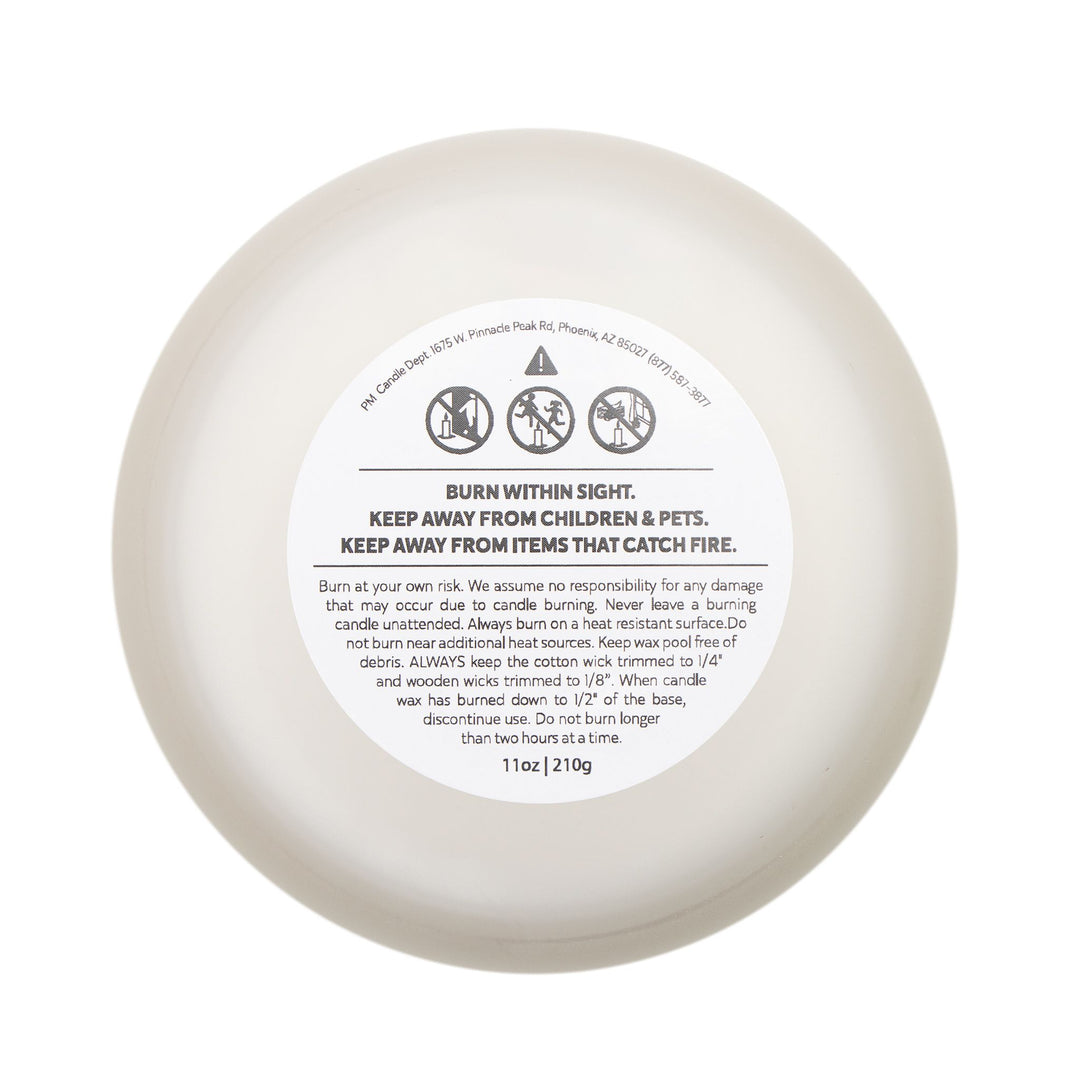 Verdant Vine – Frosted Glass Candle 11oz (Oakmoss and Amber)