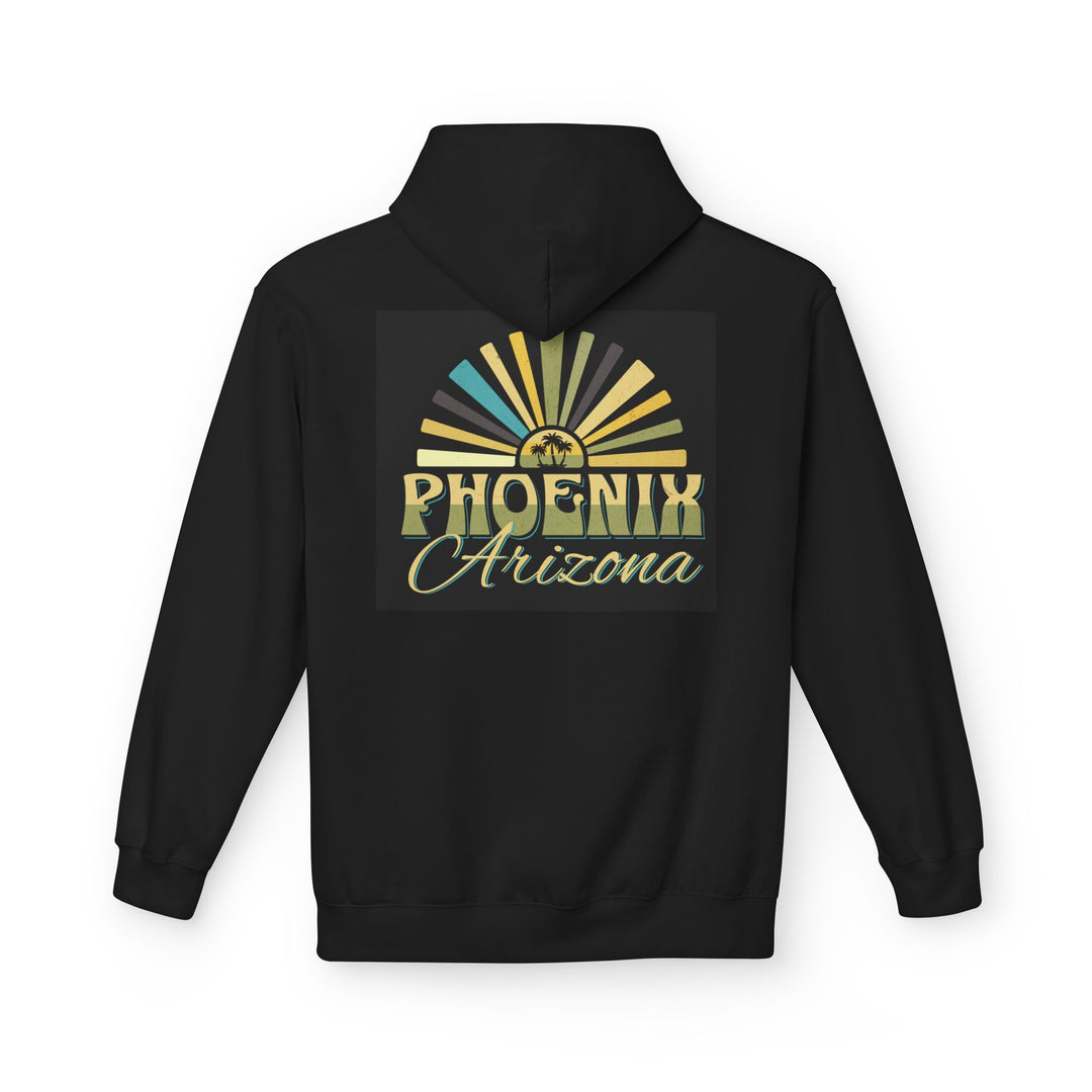 Desert Dreaming – Phoenix Edition, Unisex Midweight Softstyle Fleece Hoodie (Black)