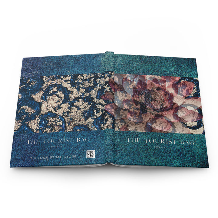 Midnight Luxe Hardcover Journal – Elegant Travel & Glamping Diary