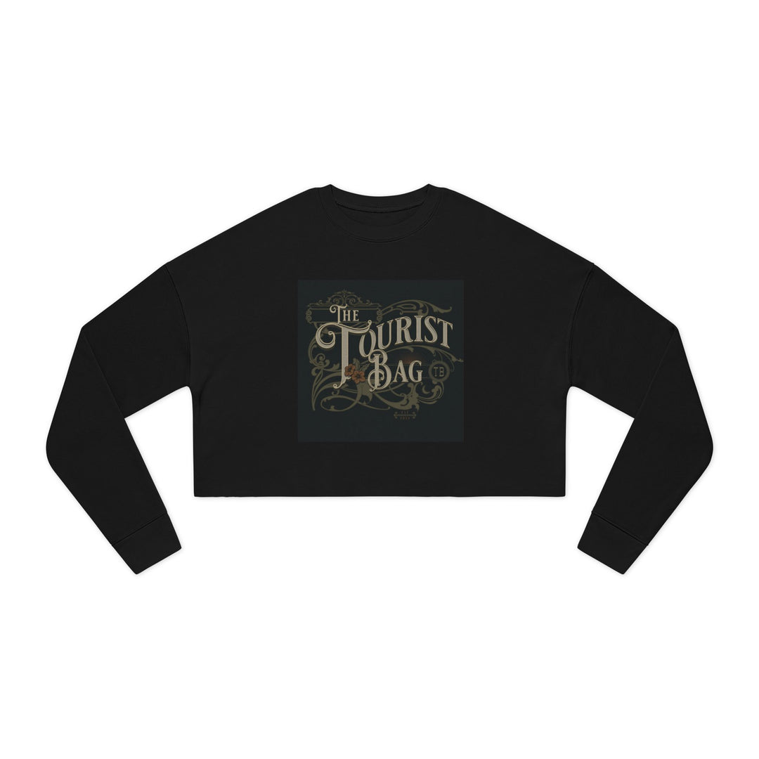 Midnight Wanderer Crest — Women's Cropped Sweatshirt