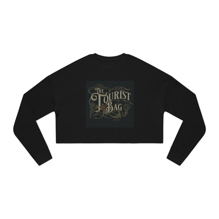 Midnight Wanderer Crest — Women's Cropped Sweatshirt