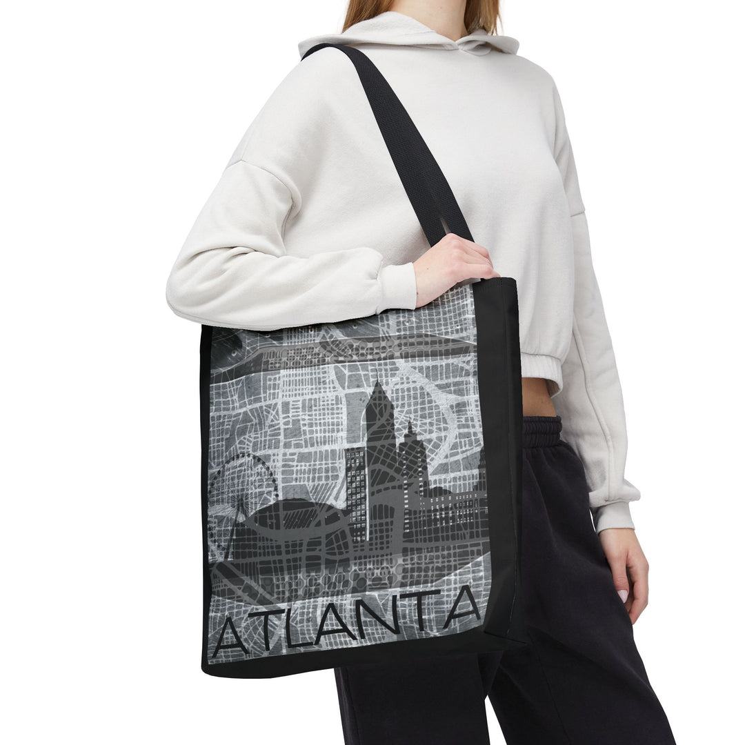 Atlanta Series, Blueprint Cityscape, Tote Bag
