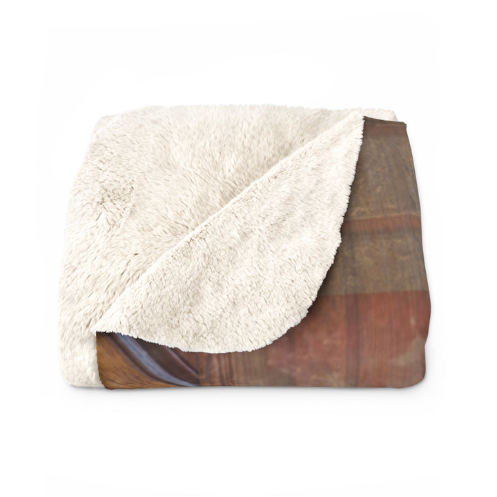 Vintessa Sherpa Fleece Blanket | Wine Muse Cozy Vineyard Throw (50 x 60)