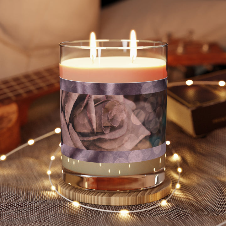 Dust & Roses,Lavender & Sage Scented Candle (Full Glass, 11oz)