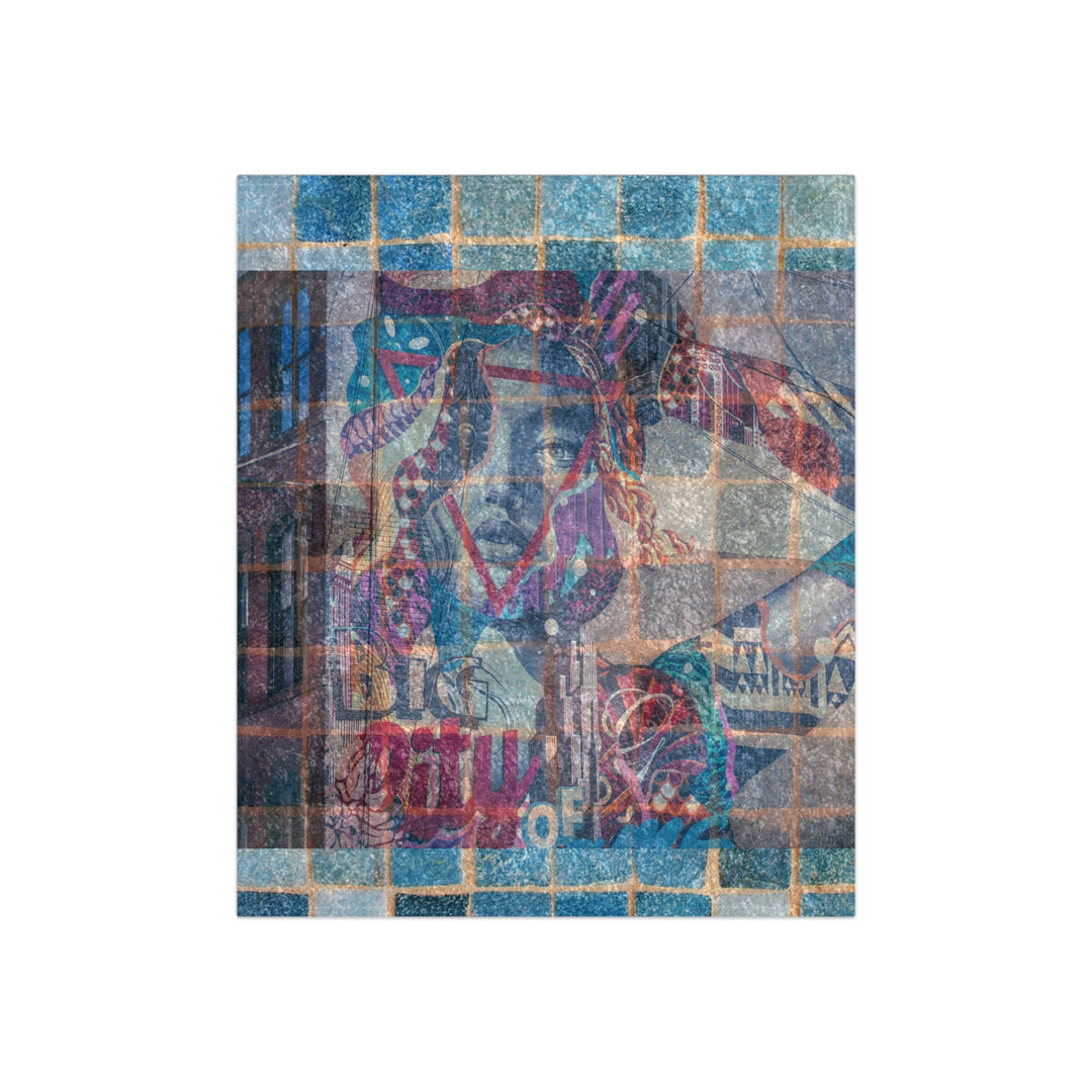 Graffiti Grid - Crushed Velvet Blanket product image from The Tourist Bag