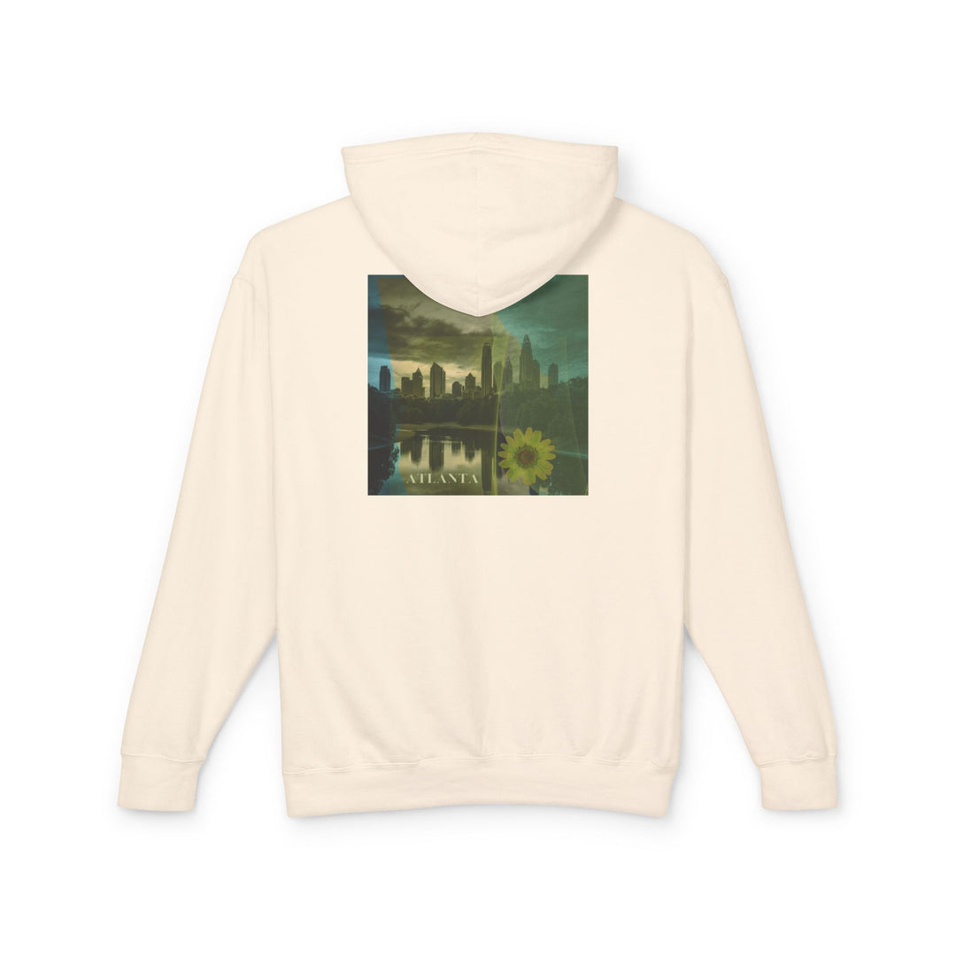 Atlanta in Bloom Hoodie, Unisex Lightweight Hooded Sweatshirt