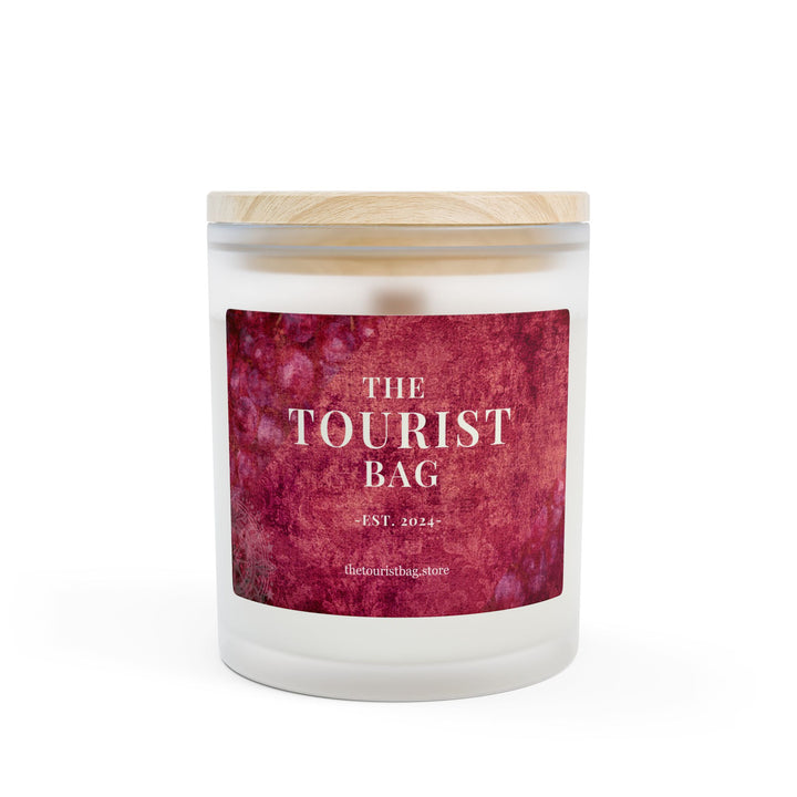 Rosé Glow – Frosted Glass Candle 11oz (Vanilla)