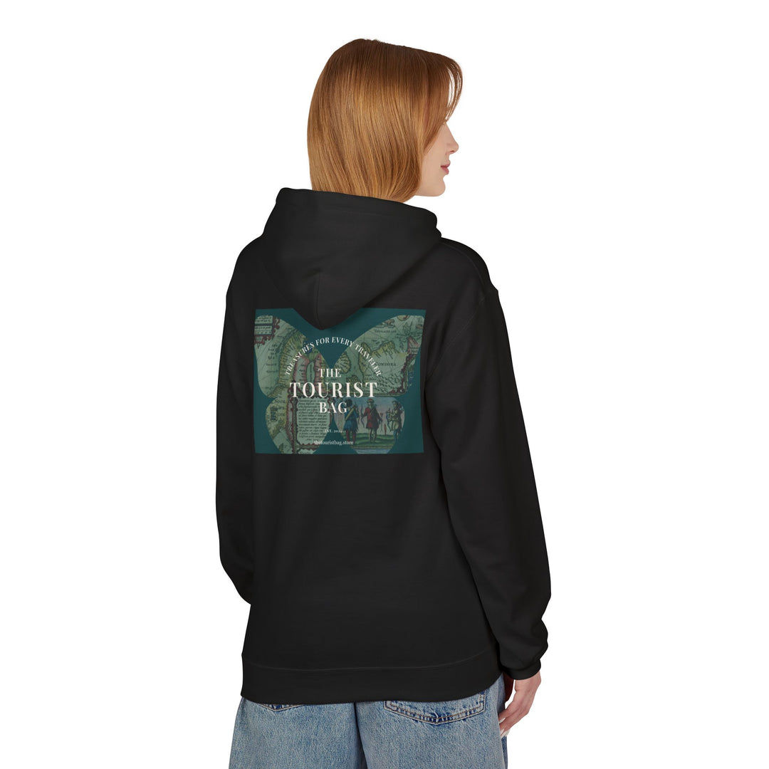 Mapped WanderWings Unisex Midweight Fleece Hoodie — City Adventures Edition