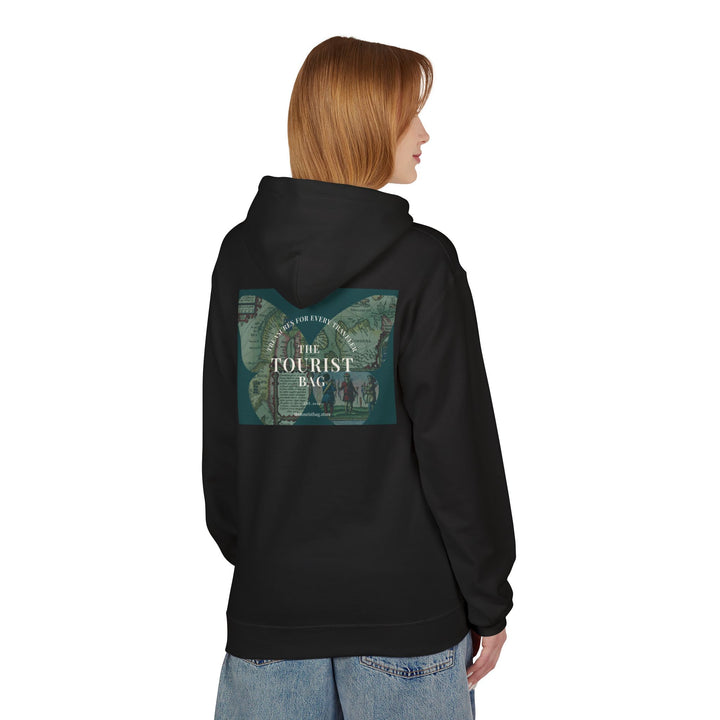 Mapped WanderWings Unisex Midweight Fleece Hoodie — City Adventures Edition