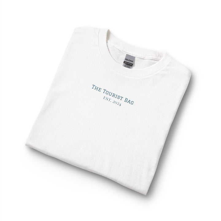 Siren of the Harbor – Mermaid Nautical Emblem Unisex Long Sleeve T-Shirt (White)