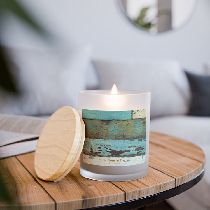 Driftwood Aqua – Frosted Glass Candle 11oz
