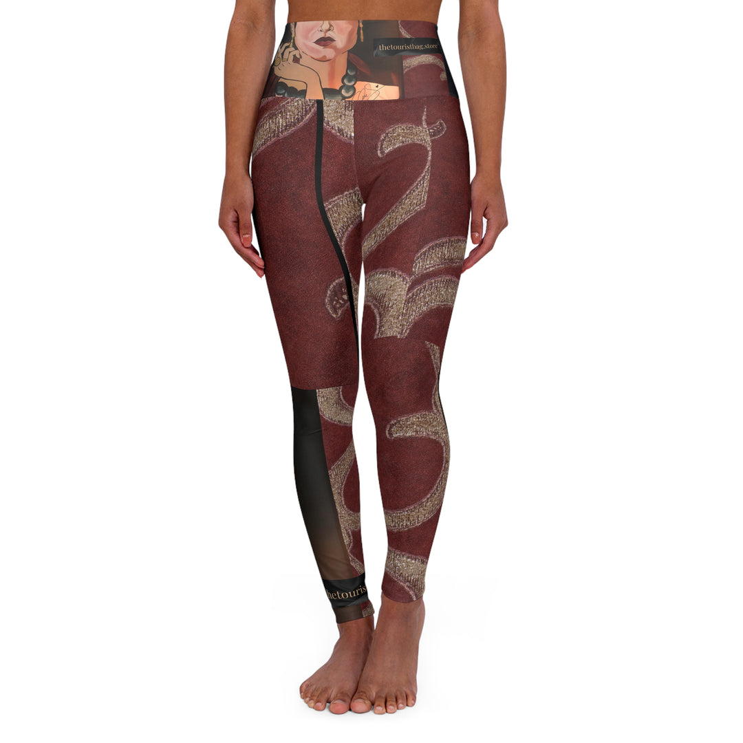 Frida by Aura – Vintage Ember High-Waisted Yoga Leggings product image from The Tourist Bag