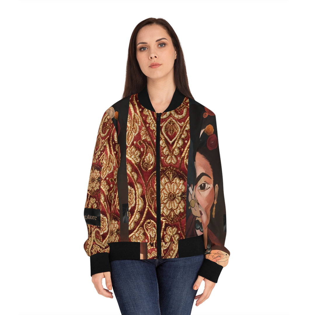 Frida by Aura – Gilded Muse Women’s Bomber Jacket product image from The Tourist Bag