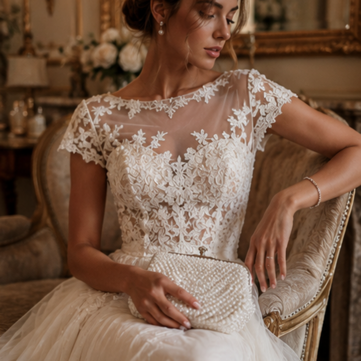 Pearl Duchess Bridal Clutch
