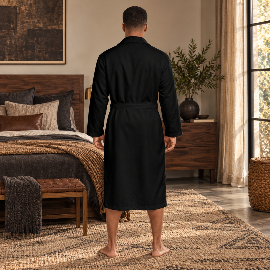 Midnight Union Mr. Est. 2026 Fleece-Lined Groom’s Robe