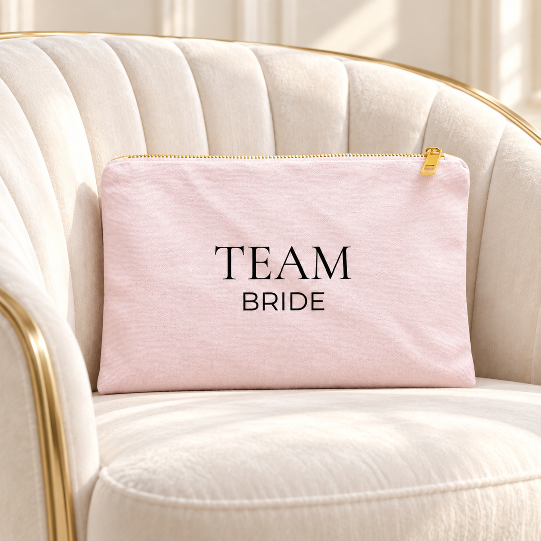 Team Bride Bridal Cosmetic Bag