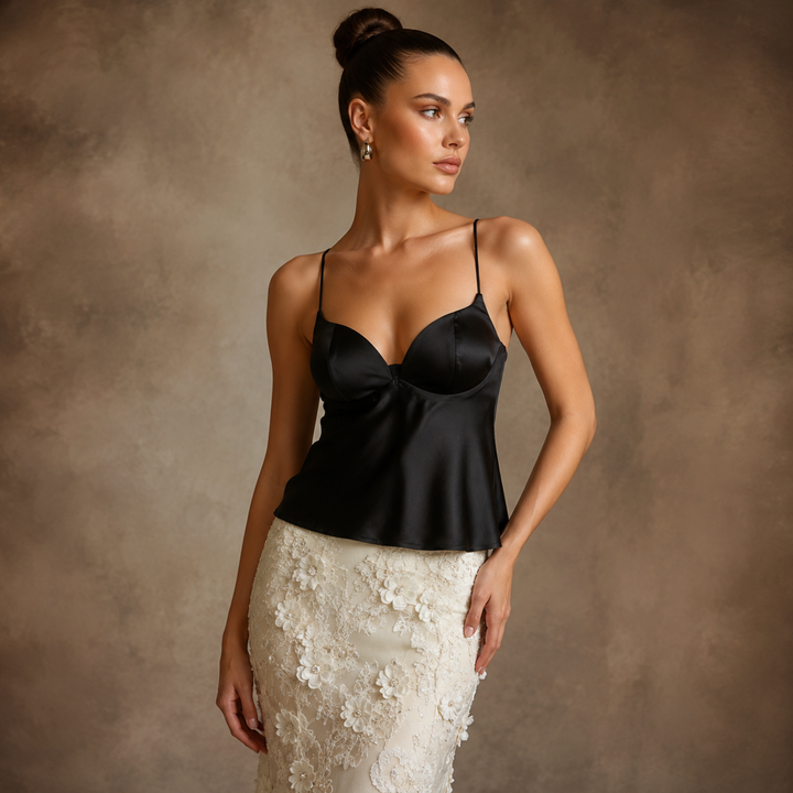 Midnight Silk Camisole