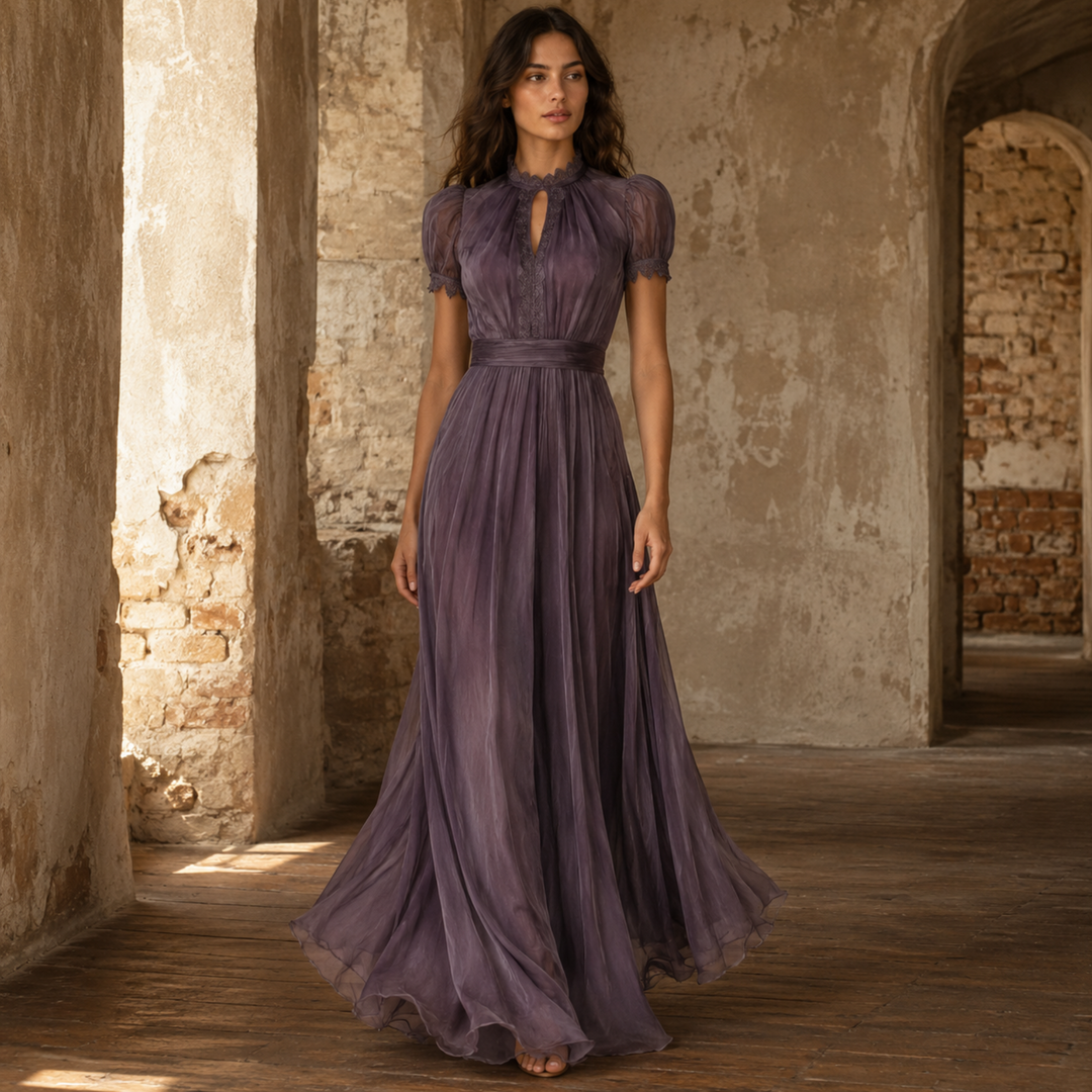Dust & Roses Whisper Gown