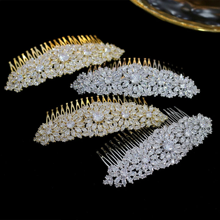 Celestial Bloom Bridal Hair Comb