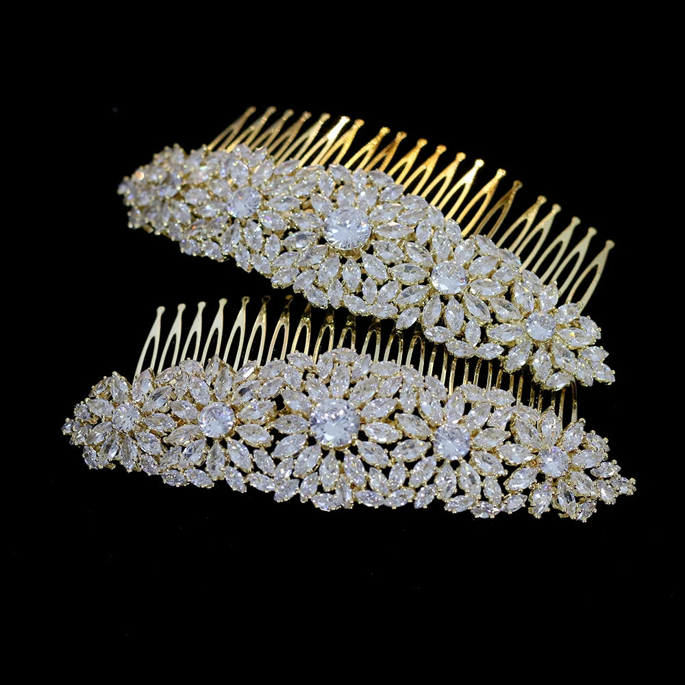 Celestial Bloom Bridal Hair Comb