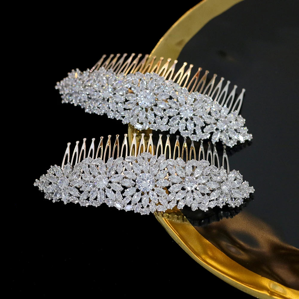 Celestial Bloom Bridal Hair Comb