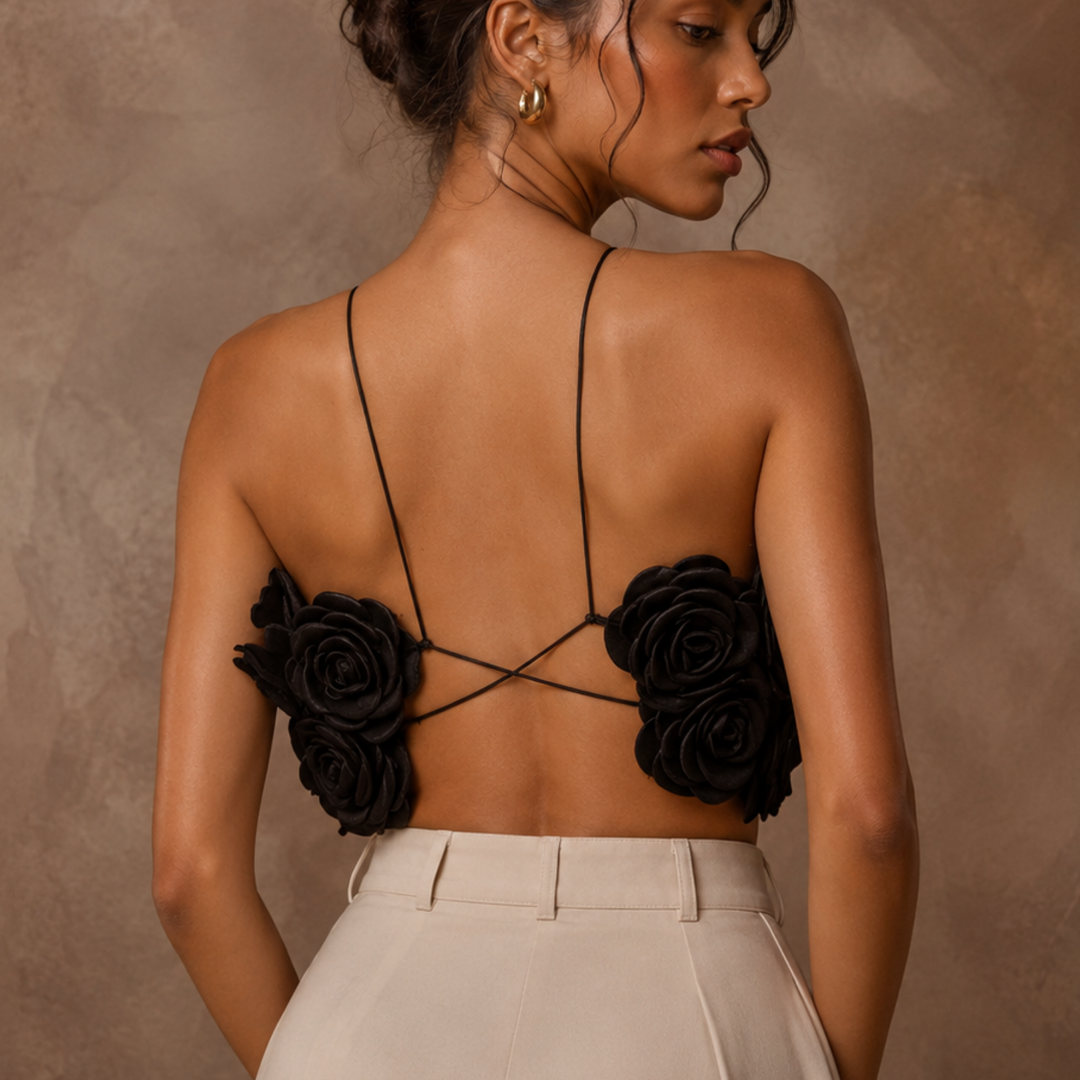 Midnight Rose Couture Top
