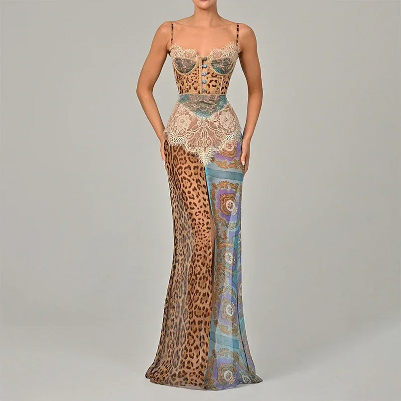 Wild Romance Leopard Lace Honeymoon Gown