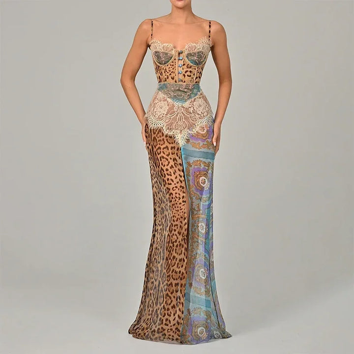 Wild Romance Leopard Lace Honeymoon Gown