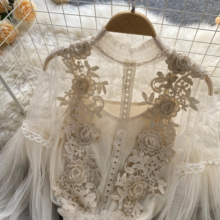 Ivory Garden Heirloom Lace Reception Blouse