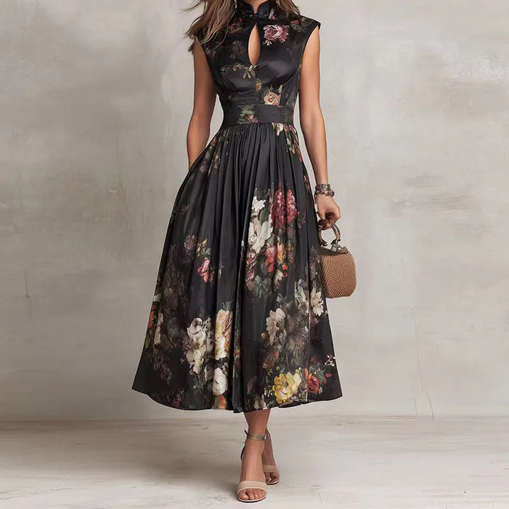 Midnight Garden Reverie Midi Dress