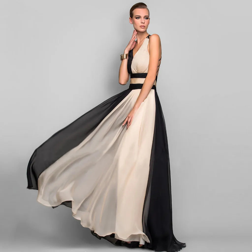 Midnight Champagne Reverie Maxi Dress