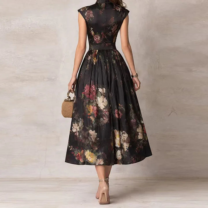 Midnight Garden Reverie Midi Dress