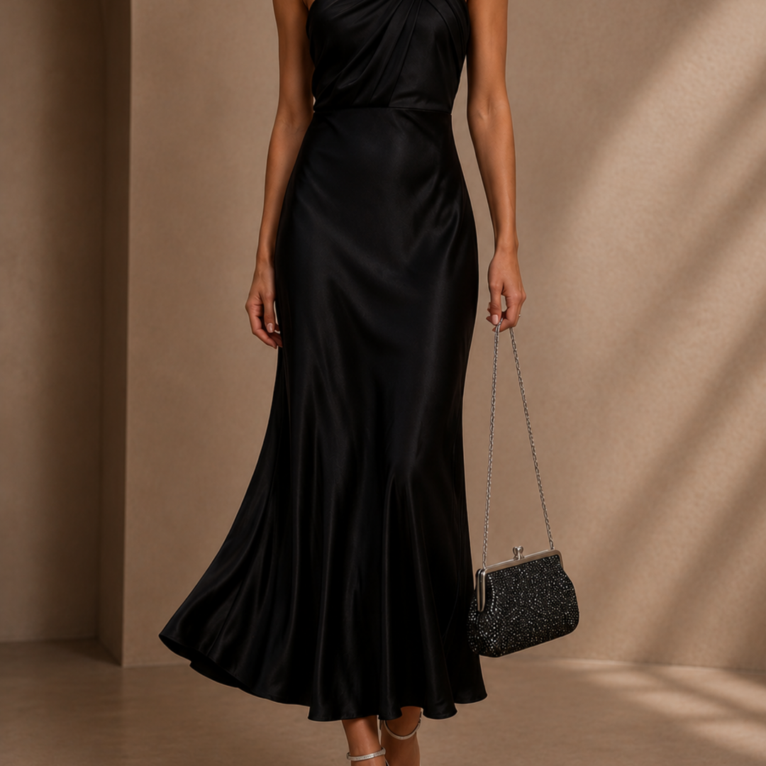 Midnight Noir Crystal Clutch – Black Tie Evening Bag